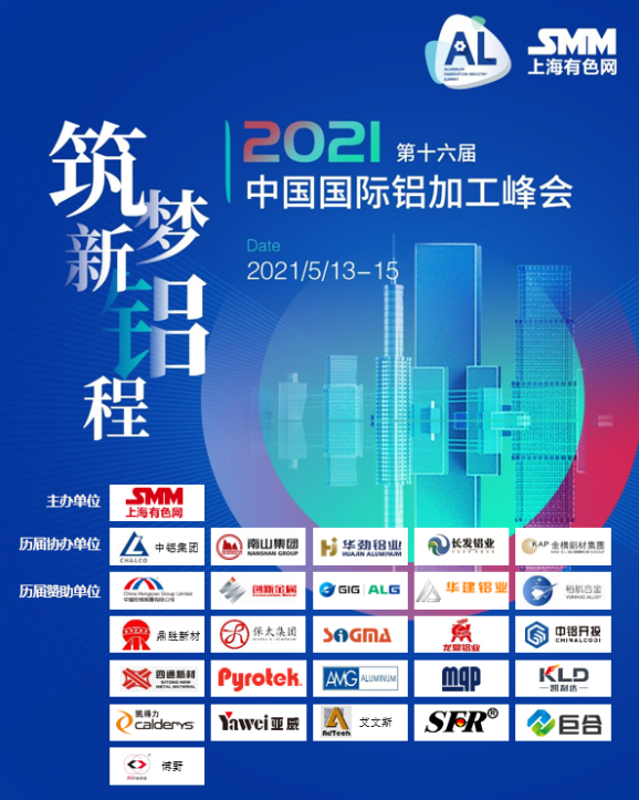第十六届中国国际铝加工峰会 | 铝市分析、技术干货
