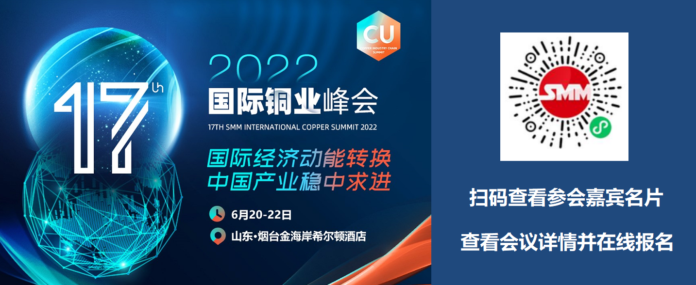 【SMM铜早讯：市场担忧情绪仍存 铜价上行动能有限】随着美国常态化加息已成为共识，上周美元指数从近20年高位回调，在美元回落、原油返升及中国需求恢复预期下，上周金属期货普遍止跌反弹，期铜重心亦有所上抬，但美联储激进紧缩和全球经济衰退的担忧情绪仍将对铜价......