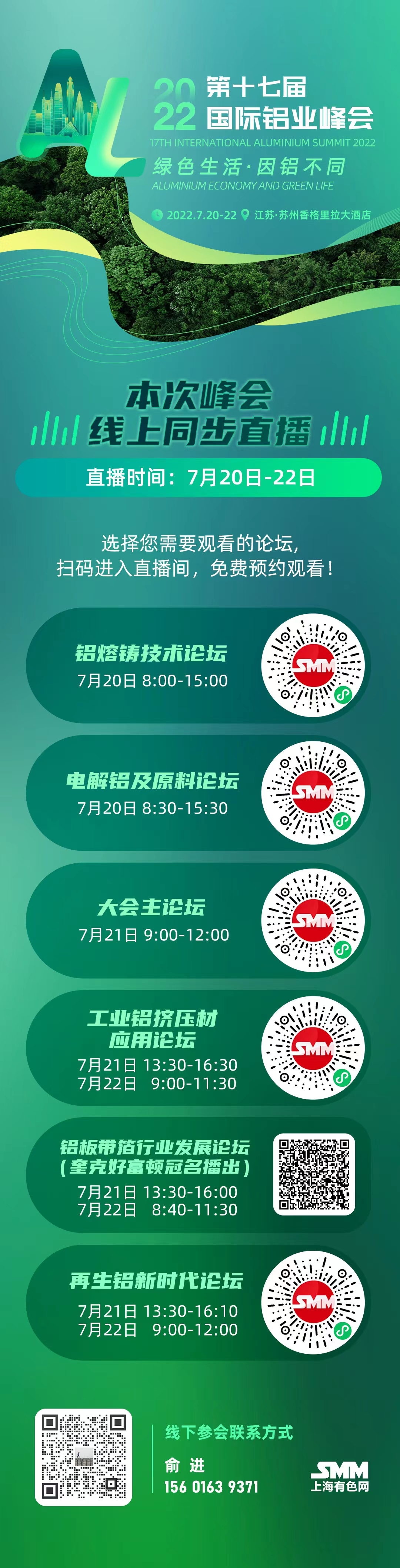 【铝板带箔行业发展论坛直播中】本文为铝业峰会铝板带箔行业发展论坛直播内容，SMM将全程进行文字、视频直播，敬请刷新关注本文！
发言主题：
►2020-2022中国铝板带箔行业市场分析及展望
►新一代电池铝箔轧制专用添加剂
►新能源汽车用铝合金的前景与挑战
►铝塑膜用铝箔产业发展现状、市场前景以及关键技术
►铝箔餐盒生产技术应用与市场发展
►碳中和时代的材料挑战和发展
►辊涂幕墙板生产技术应用...