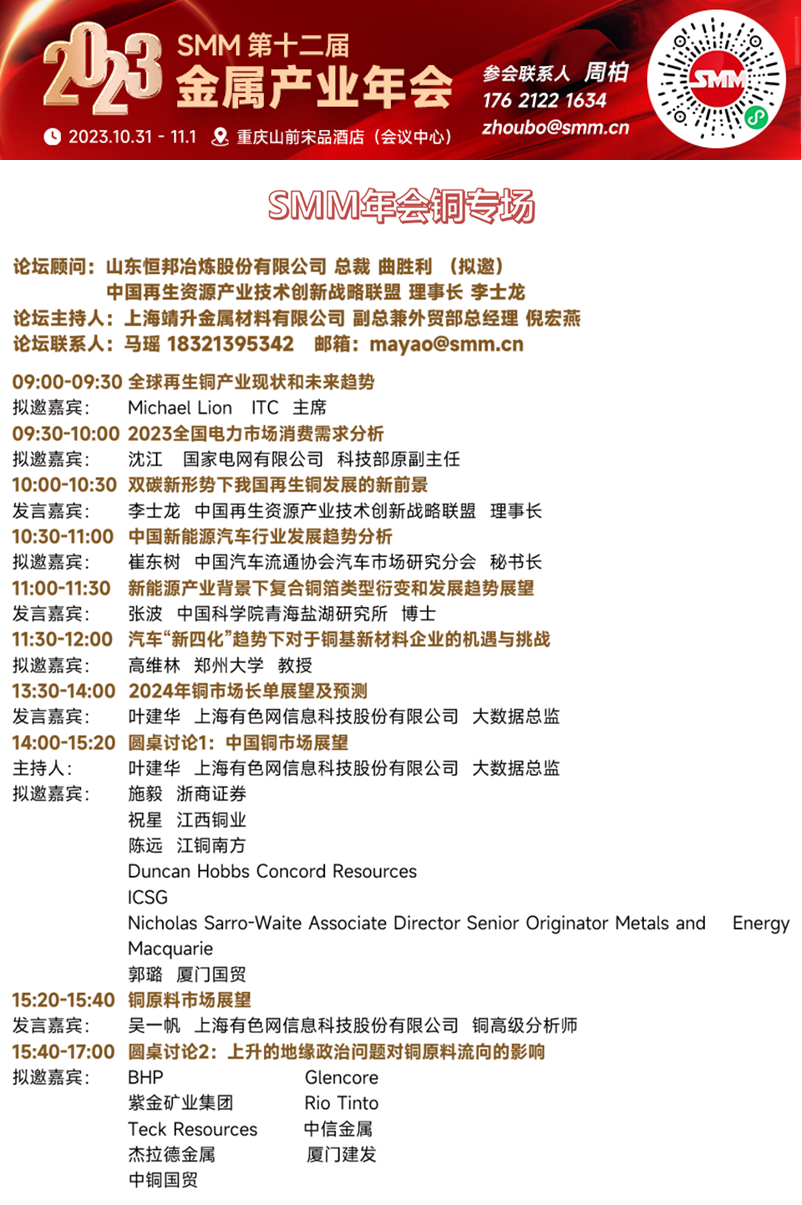 据SMM了解，全球矿业公司必和必拓（BHP）近日表示，该公司与智利埃斯孔迪达矿监管工会达成初步协议，避免全球最大铜矿发生罢工。今年9月底时，工会成员拒绝了该公司的一项提议，智利政府及时进行调解才避免停工。必和必拓在周三晚间（10月11日）的一份声明中表示：“双方同意将调解时间再延长一天，以便在获得成员批准后最终确定并签署新的集体谈判协议。