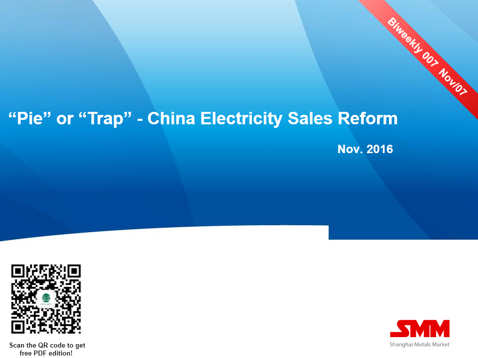 “Pie” or “Trap” - China Electricity Sales Reform - Biweekly 007