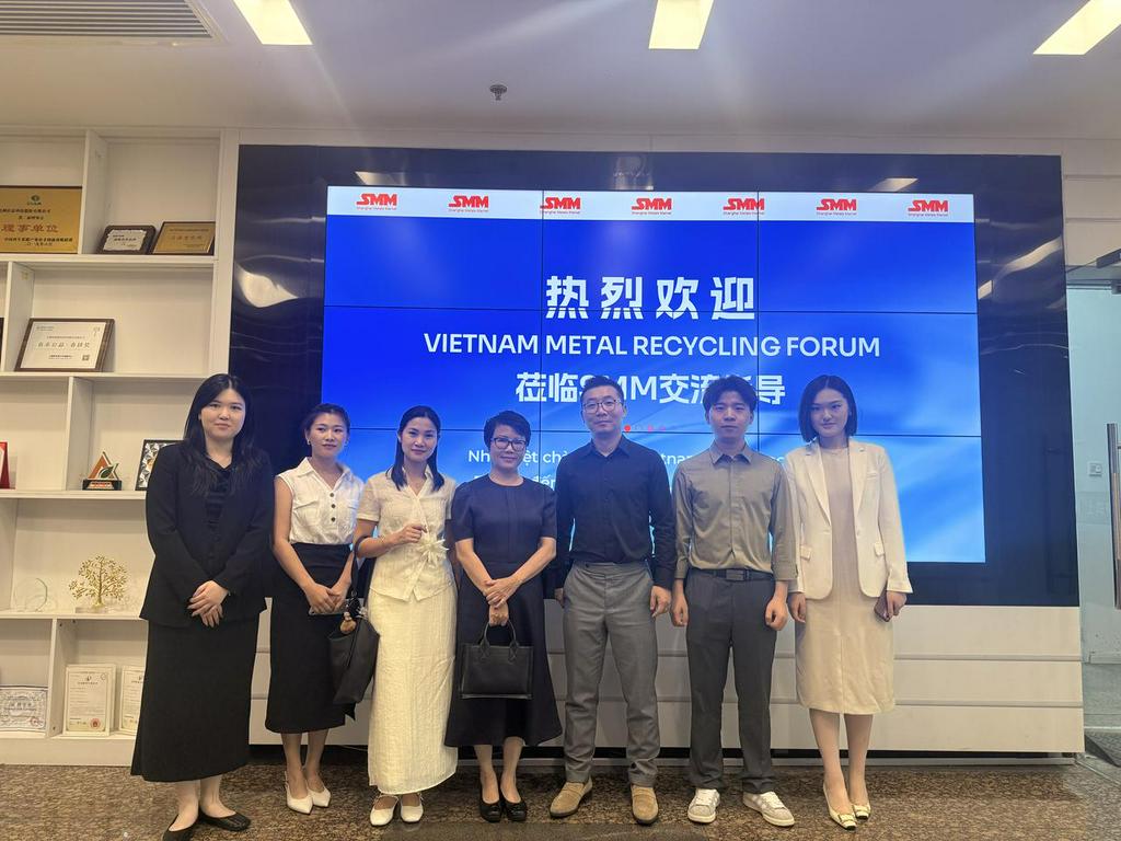 越南金属回收协会代表到访上海有色网（SMM）深化越南再生金属产业协作