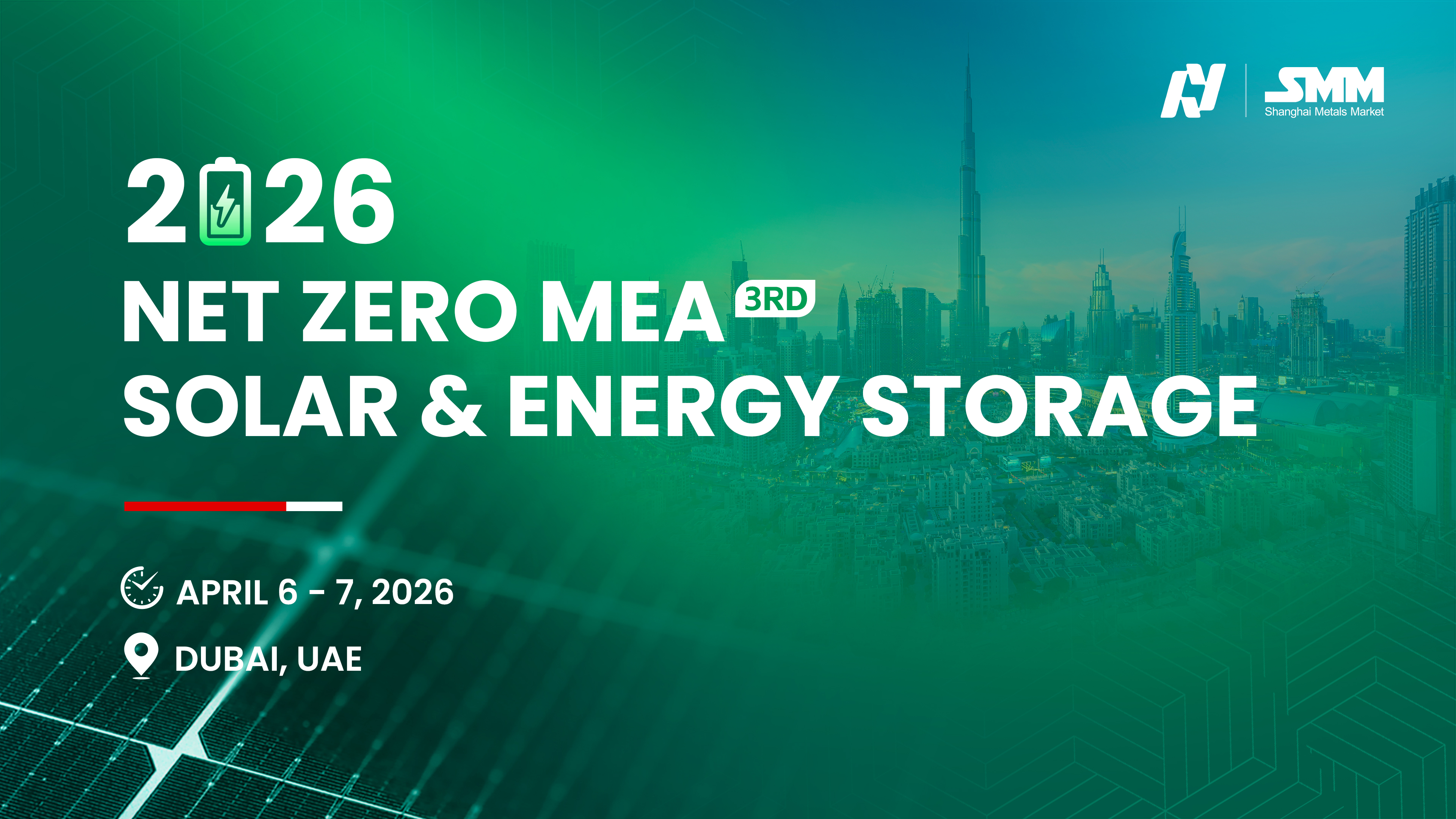 2026 (3rd) NET ZERO MEA - Solar & Energy Storage Summit