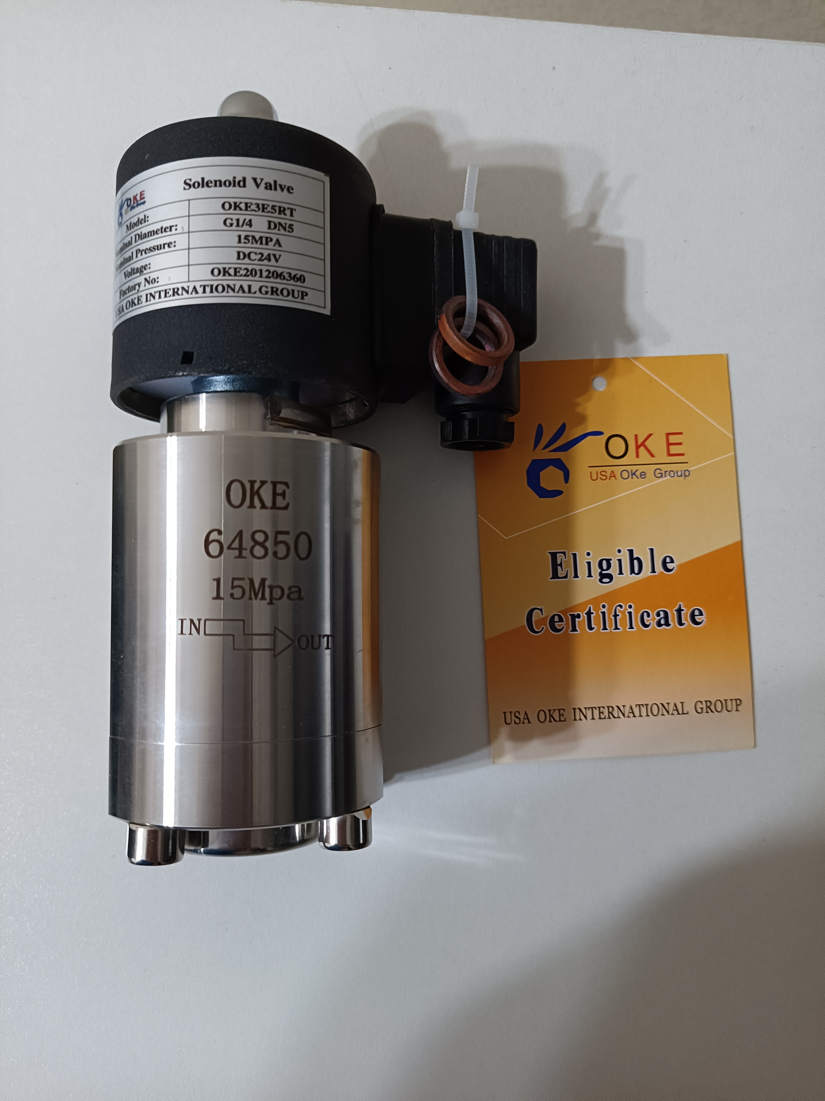 进口高压电磁阀 水 油品 气体均可用 进口超高压电磁阀 内螺纹 丝扣 法兰等各种连接方式 