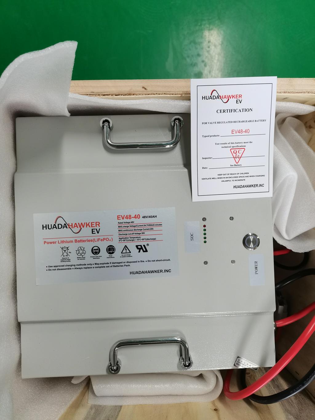 霍克AGVSafe磷酸铁锂电池EV48-250 48V250A支持RS485通讯用HAWKER