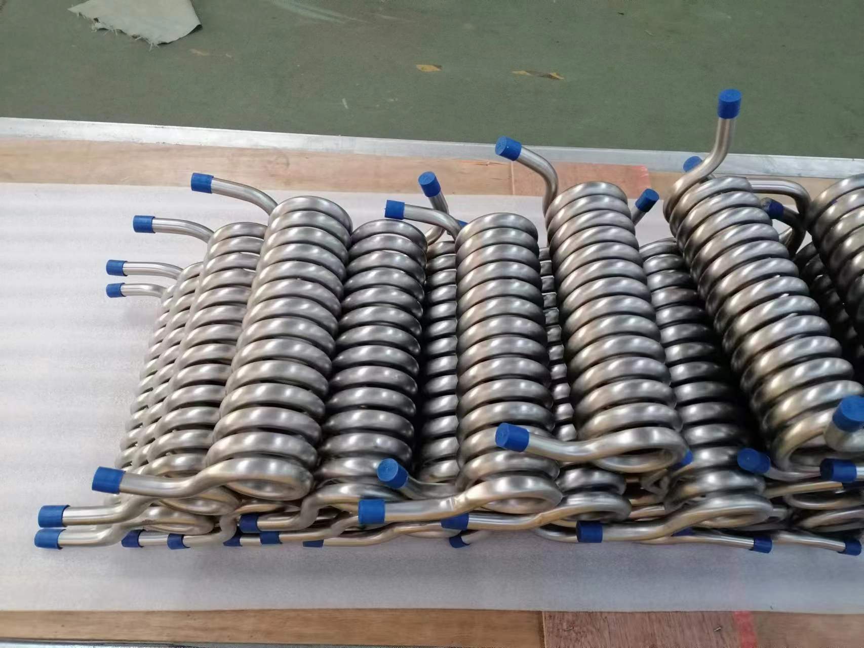 欣旺腾加工TA2纯钛盘管 化工高精密度海水换热钛盘管  海水热交换器
