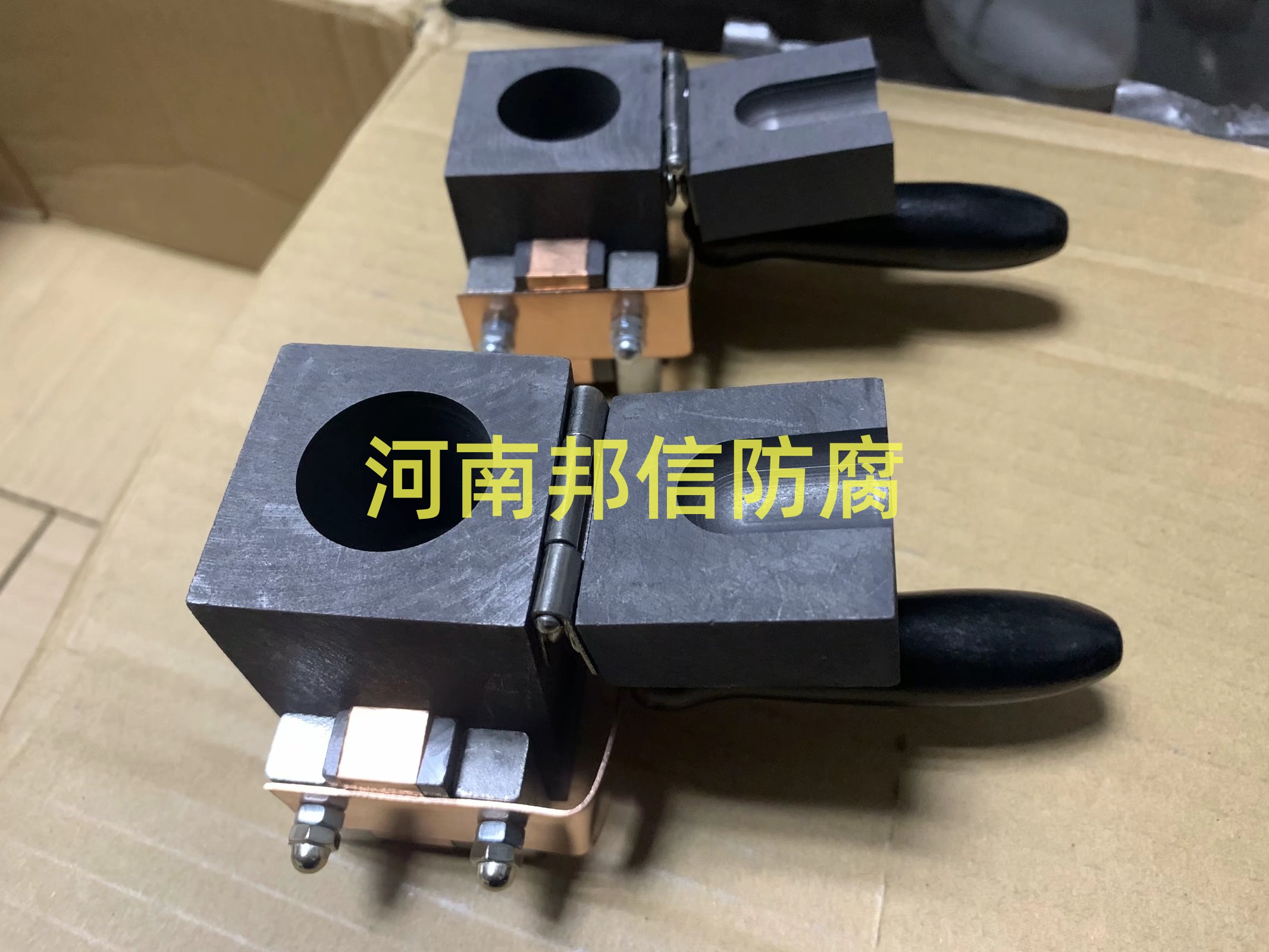 阴极保护铝热焊接模具石油管道10/25平方电缆线焊接坩埚热熔焊剂