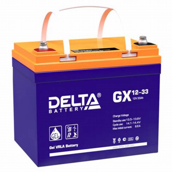 俄罗斯DELTA蓄电池GEL12-33工业蓄电池12V33Ah太阳系统储能发电用