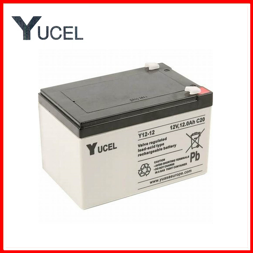 YUCEL铅酸免维护Y7-12电池UPS不间断电源12V7AH通用直流屏计算机