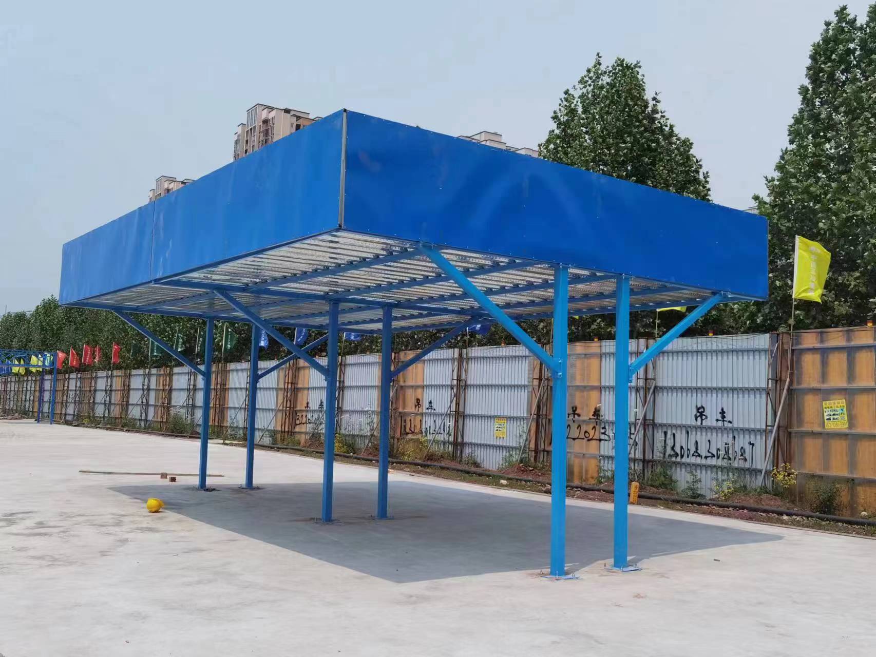 钢筋加工棚工地施工木工棚组装式堆放架定型化电箱安全通道防护棚