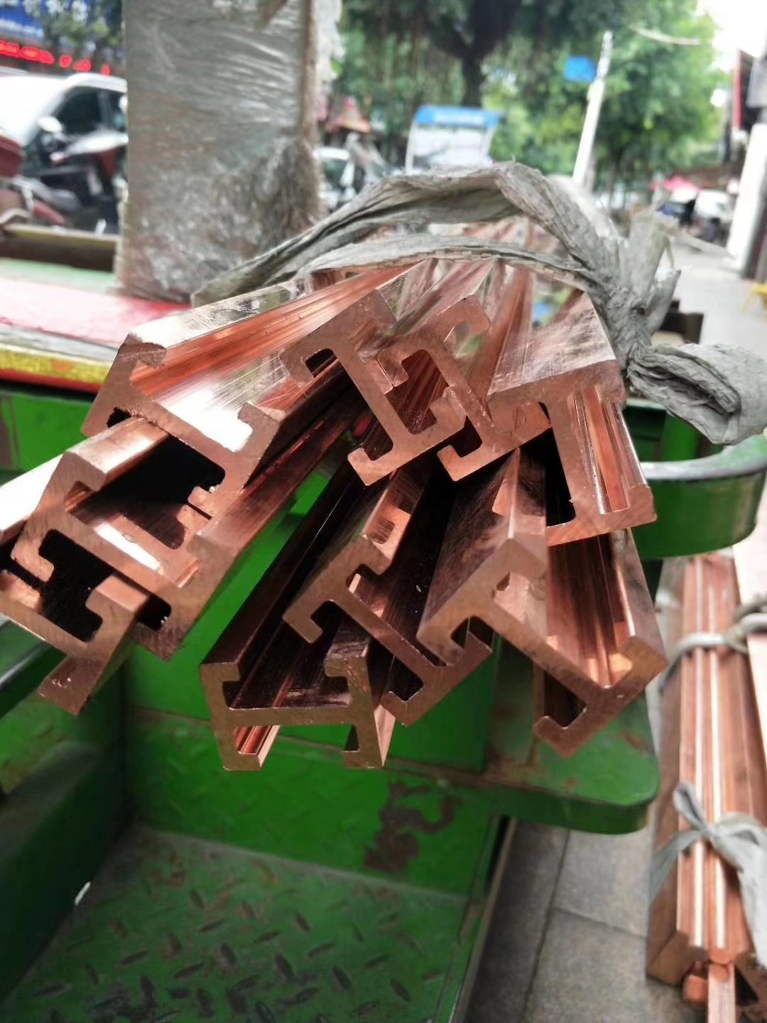 C1100紫铜棒 T2电极紫铜棒 无氧紫铜棒 六角棒 矩形棒