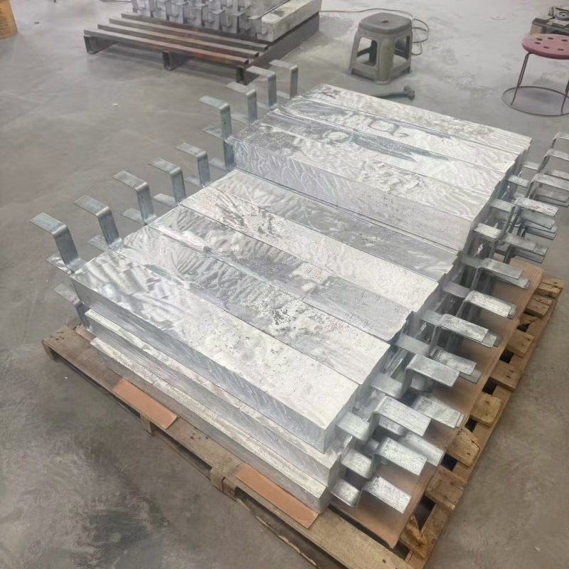 储罐内用AC-3铝合金牺牲阳极16kg AH-7螺栓式双脚铁船用铝块