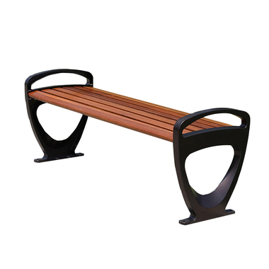 公园长椅菠萝格休闲椅户外防腐实木铸铝坐凳椅子休息椅定制