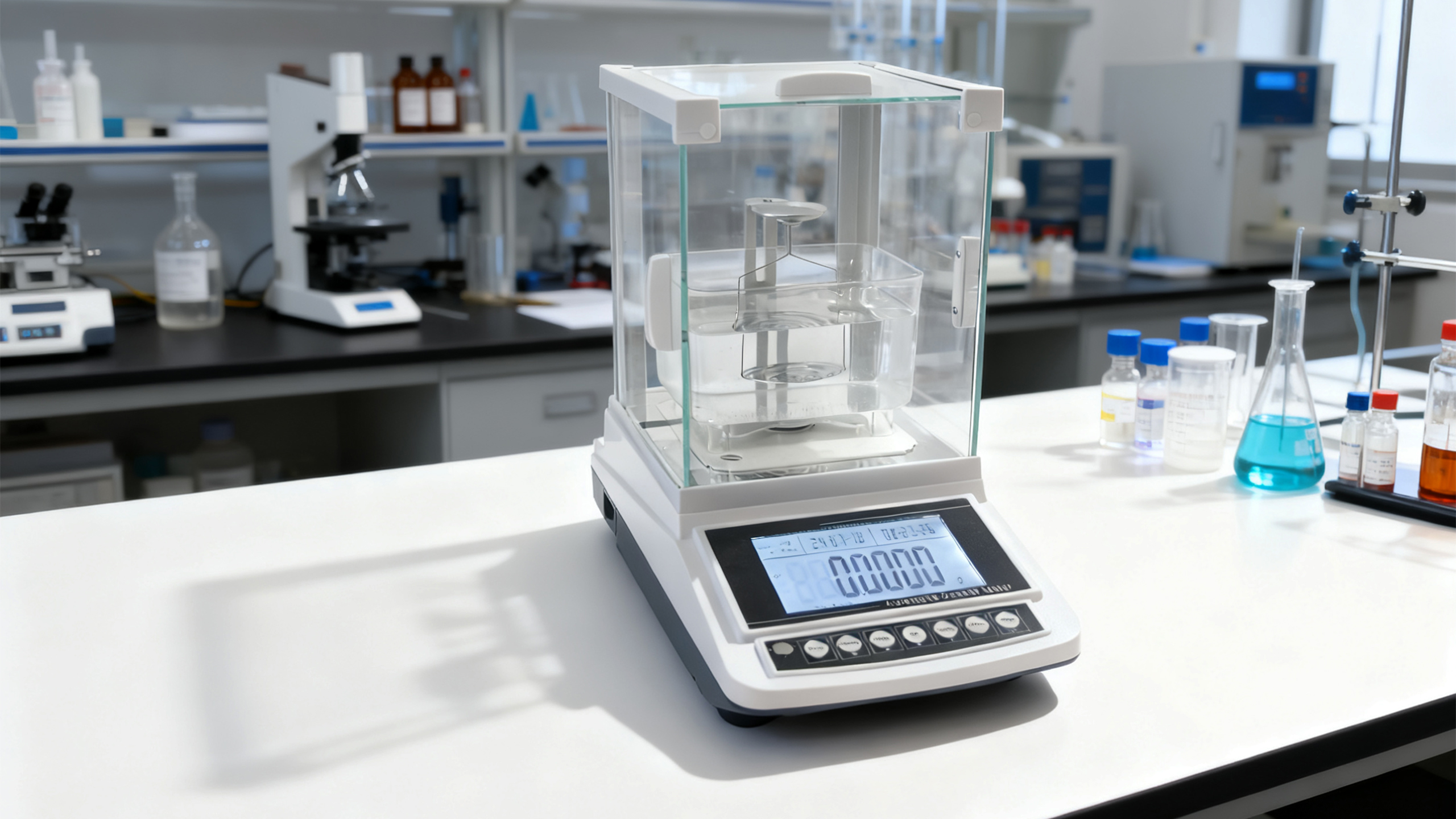 塑料密度测试仪浸渍法检测橡胶颗粒比重