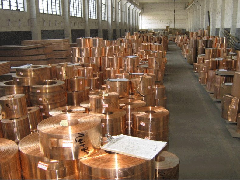 嘉兴T2/T2M/T2Y紫铜带磷铜带紫铜皮紫铜片超窄铜条接地铜带止水铜带