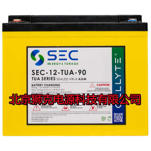 原装进口英国SEC电池SEC-12-TUA-90 12V90AHUPS电源系统/光伏系统电池