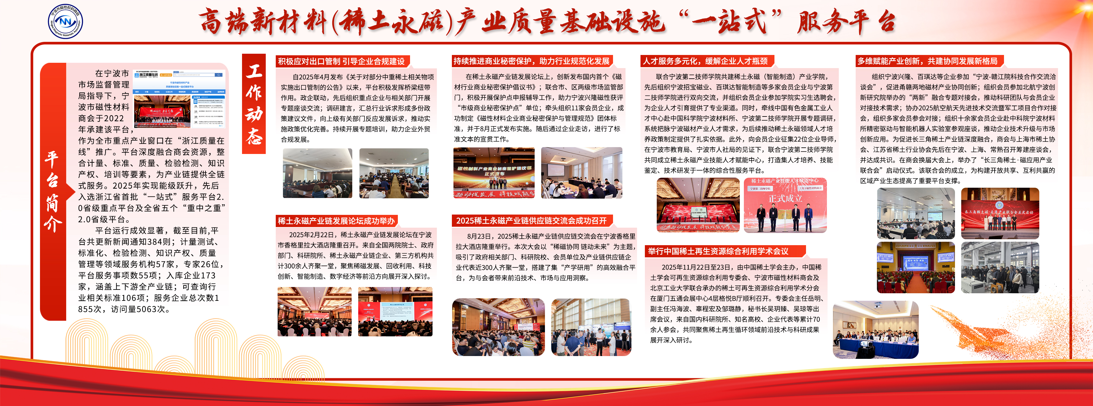 宁波市磁性材料商会一站式服务平台和产教融合