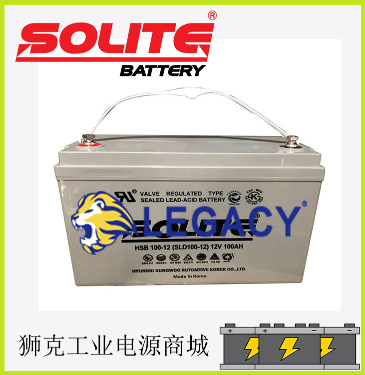 韩国SOLITE蓄电池SLD4-12自动化工业电源12V4AH