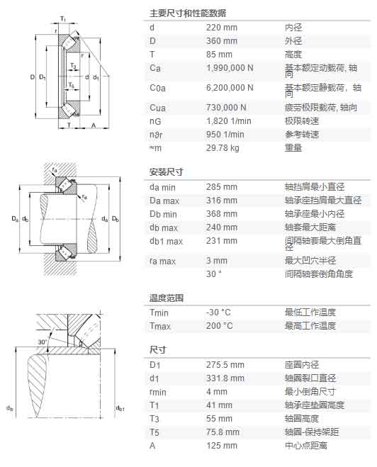 FAG调心滚子轴承29344E1 立磨轴承