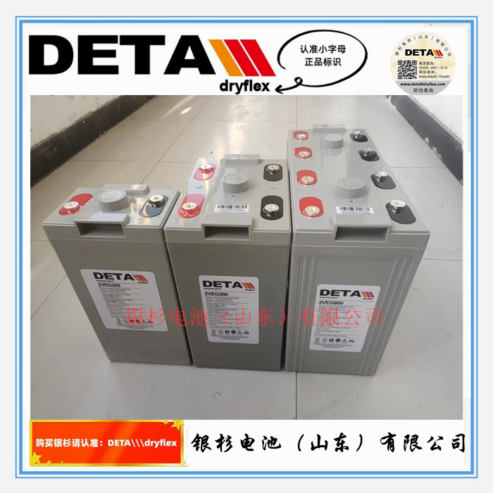  DETA银杉电池2VEG600 水电站 通讯机房用2V-600Ah胶体蓄电池