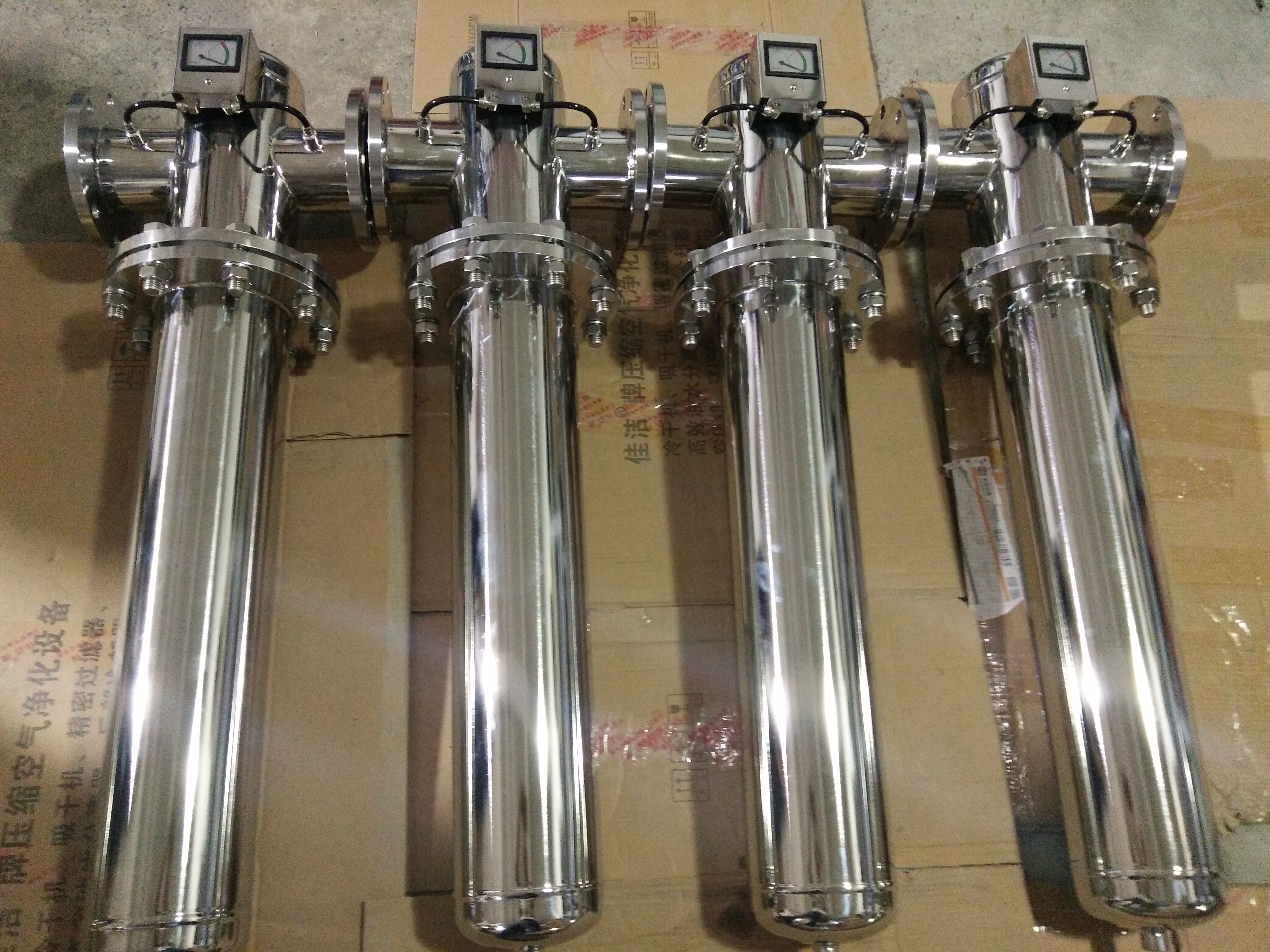 空气压缩精密过滤器 除菌过滤器不锈钢 压缩空气过滤除菌 氮气 氧气除水 不锈钢除菌过滤器 