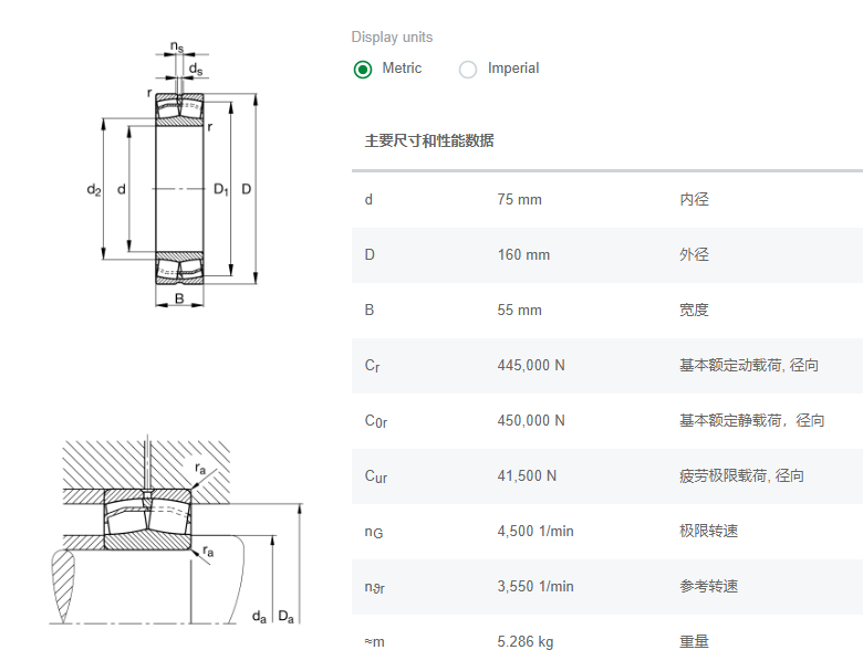 FAG调心滚子轴承22315E1 SEW减速机