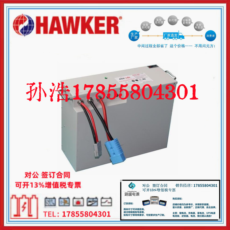 全新霍克AGVSafe锂电池EV48-200 48V200AH支持RS485通讯 现货