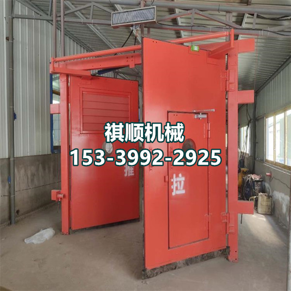 煤矿运输主巷道无压风门 矿用门尺寸定做 自动控制