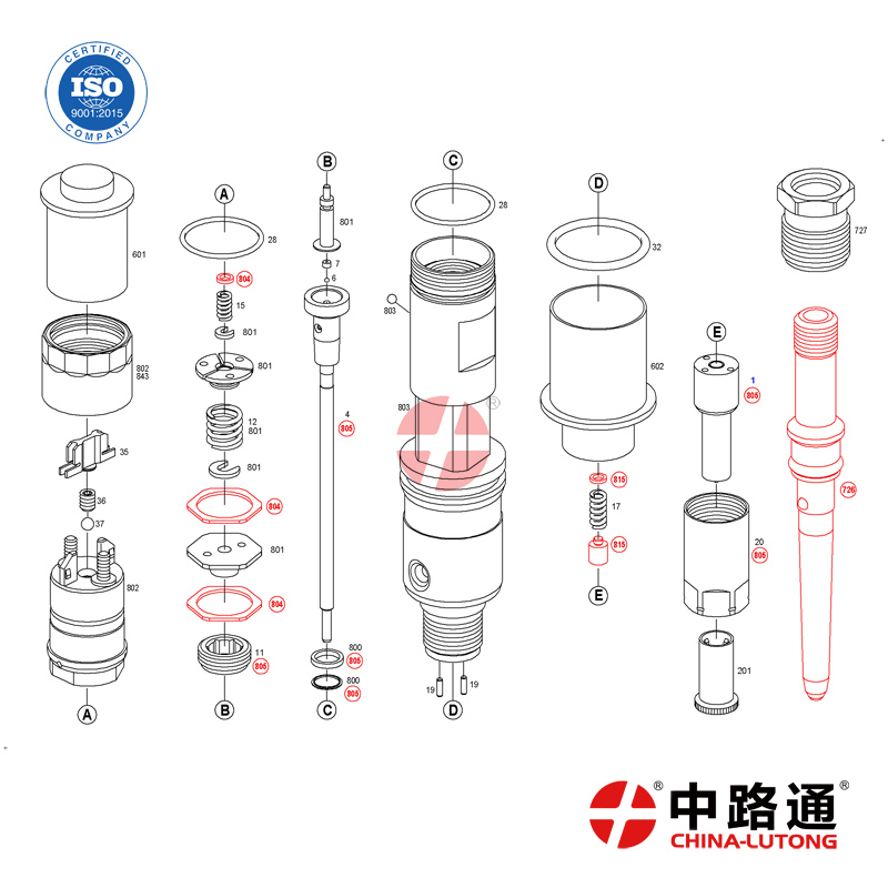 适配于卡特柴油发动机中压共轨喷油器2413238
