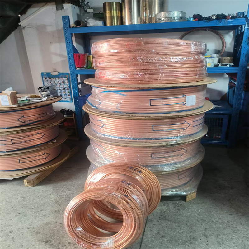 TP2紫铜管 R410空调紫铜盘管 木盘紫铜管9.52*0.8mm 15.88*0.8mm