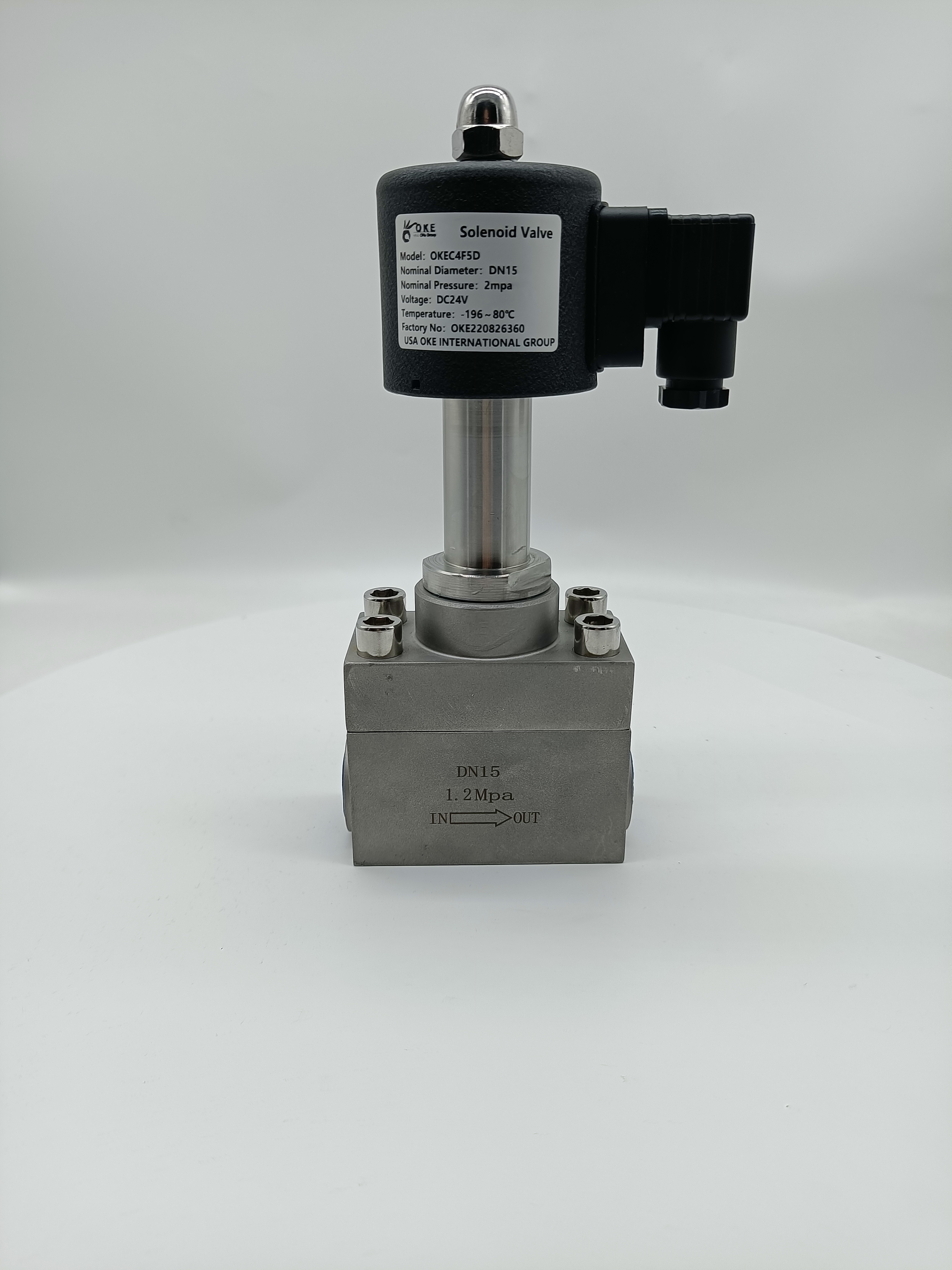 进口零下-196℃超低温电磁阀