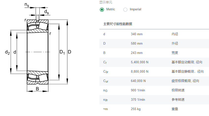 FAG调心滚子轴承24168-BE-XL-K30-C3