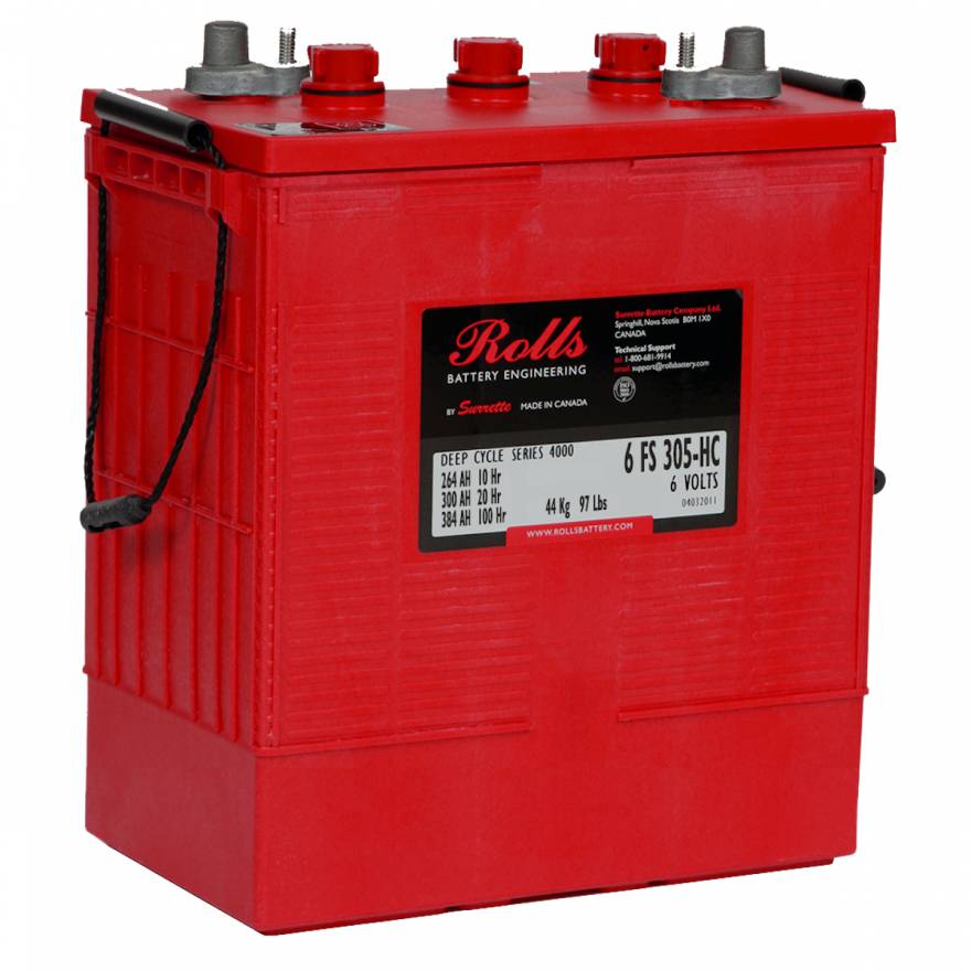 加拿大ROLLS蓄电池8 FS GC-HC洗地机高尔夫车用电瓶8V182AH全系列