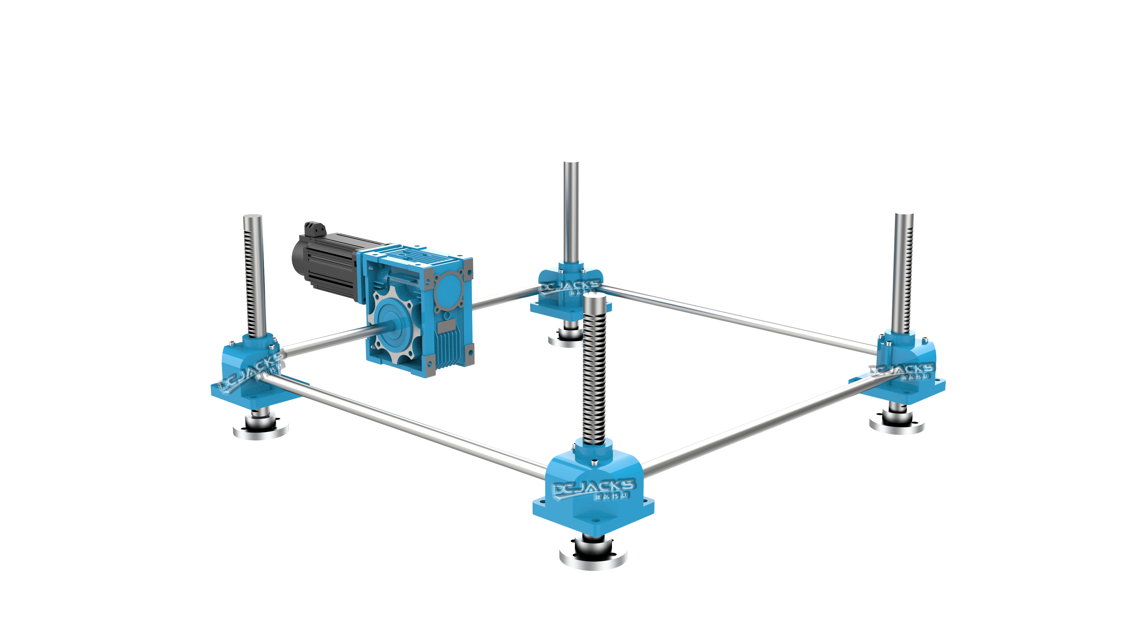 齿轮齿条精密高速升降机SP300立式直角齿条螺旋同步