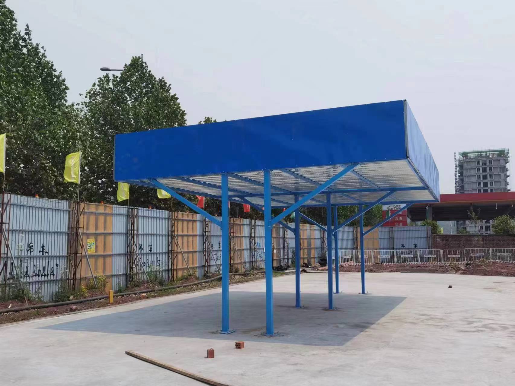 钢筋加工棚工地施工木工棚组装式堆放架定型化电箱安全通道防护棚