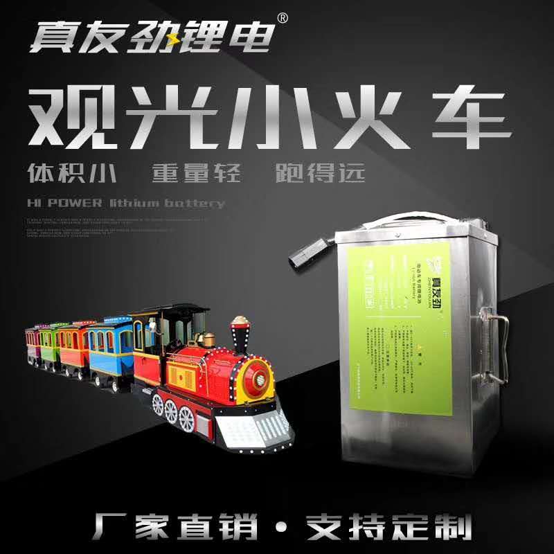 旅行景区4电动参观小火车锂电池组生产厂家商场无轨小火车锂电池组报价
