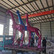 杭州室外景观 几何切面鹿雕塑 彩绘长颈鹿动物雕塑制作