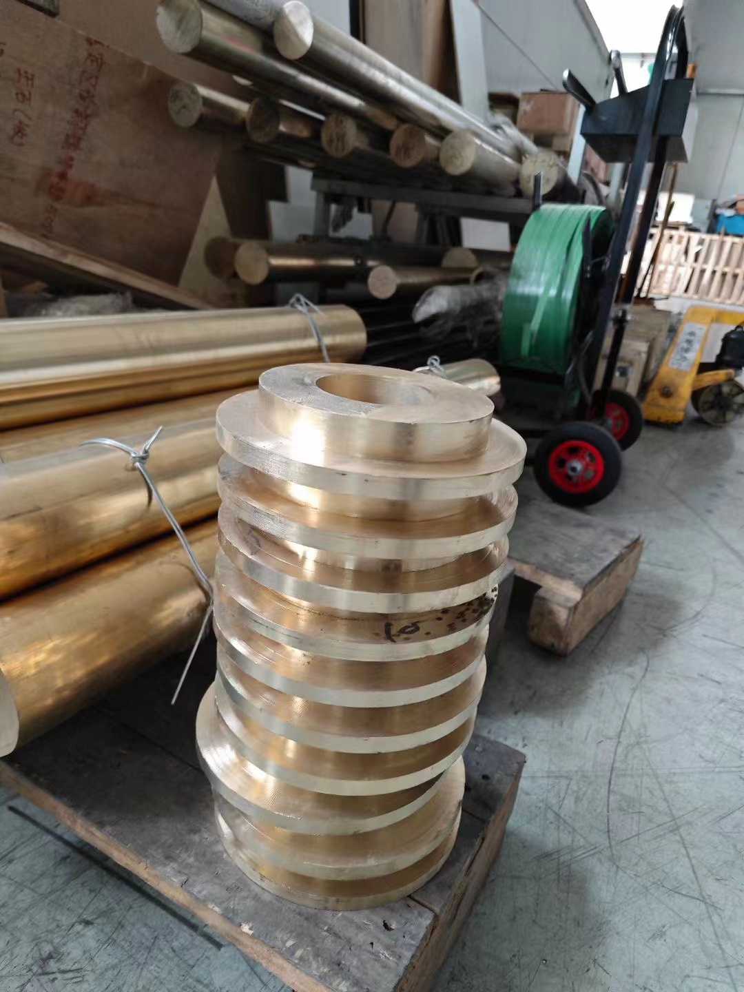 C95800铝镍青铜ZQAL9-4-4-2（ZCuAl9Fe4Ni4Mn2）铜管套棒