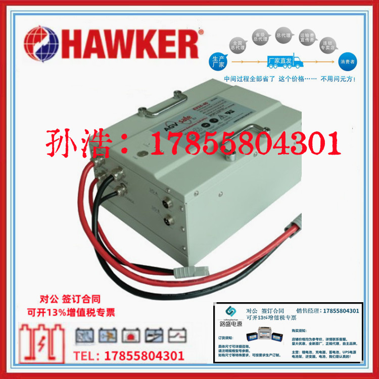 霍克锂电池EV48-160磷酸铁锂免维护电池 48V160AH SafeAGV锂电池