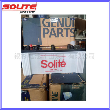 韩国SOLITE蓄电池95D31R/L现货105D31RL进口车用启动铅酸电瓶现货