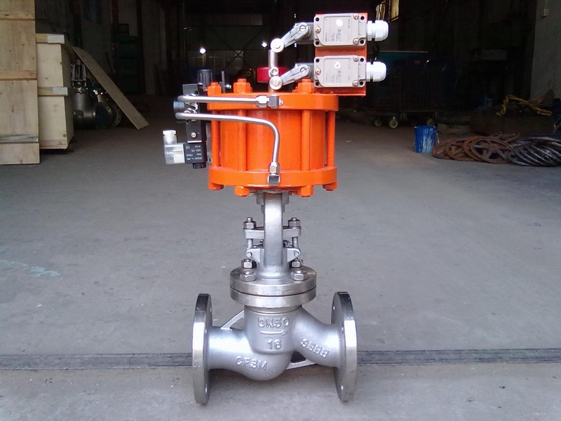 进口气动截止阀  进口氮气气动截止阀 进口防腐气动截止阀