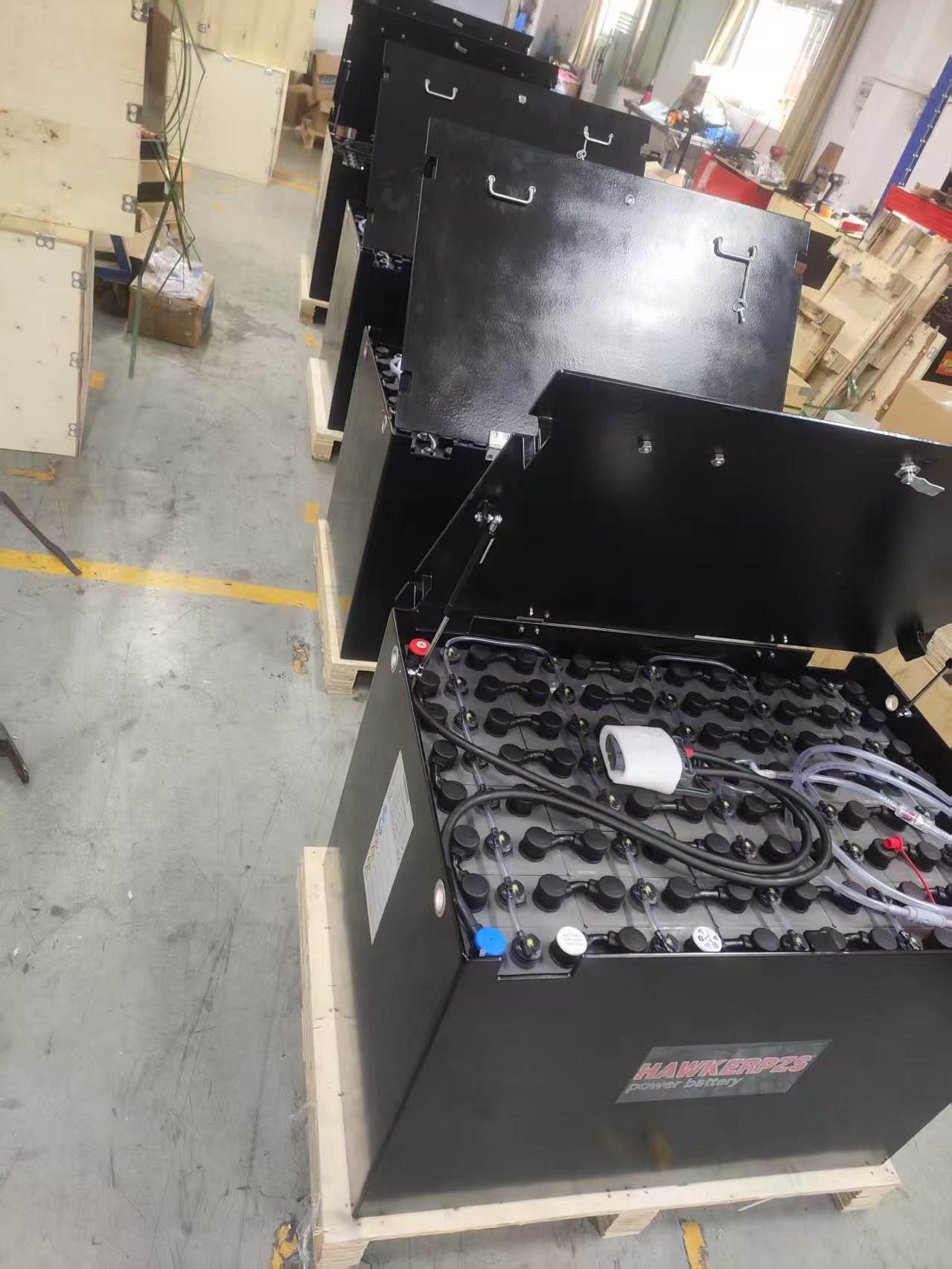 动力英国霍克蓄电池5PZS575 林德平衡重式叉车2.0-3.0吨 E30 80V电瓶批发