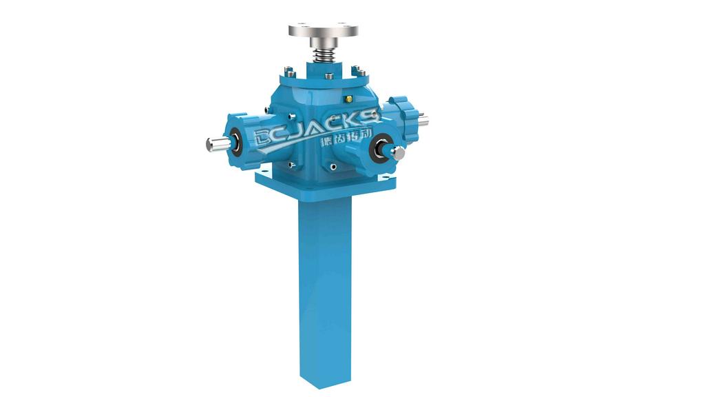 伞齿锥齿轮螺旋丝杆升降机 手动齿条升降器 蜗轮蜗杆减速机