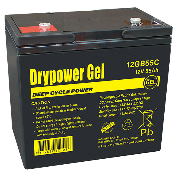 美国DRYPOWER蓄电池12GB50C 12V50AH工业储能UPS电源原装进口现货