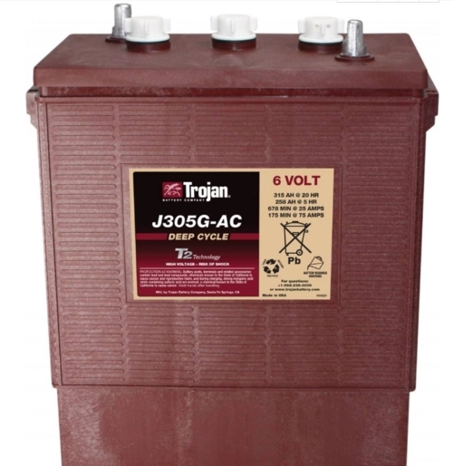 邱健Trojan蓄电池美国进口货源T-105 6V225AH 升降机电池