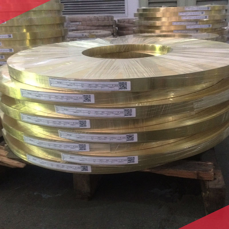 精密环保H65黄铜带C2680黄铜卷材可分条整平切片H62黄铜卷带