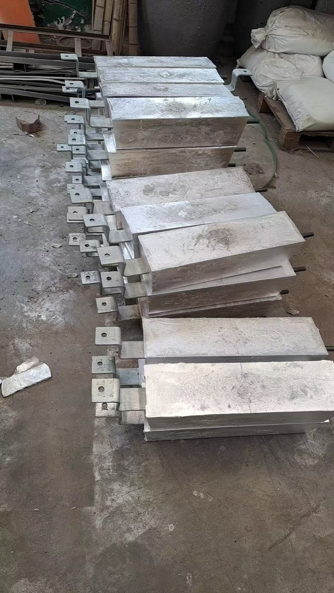 串状镁合金牺牲阳极高电位镁阳极包石油燃气管道镁阳极块