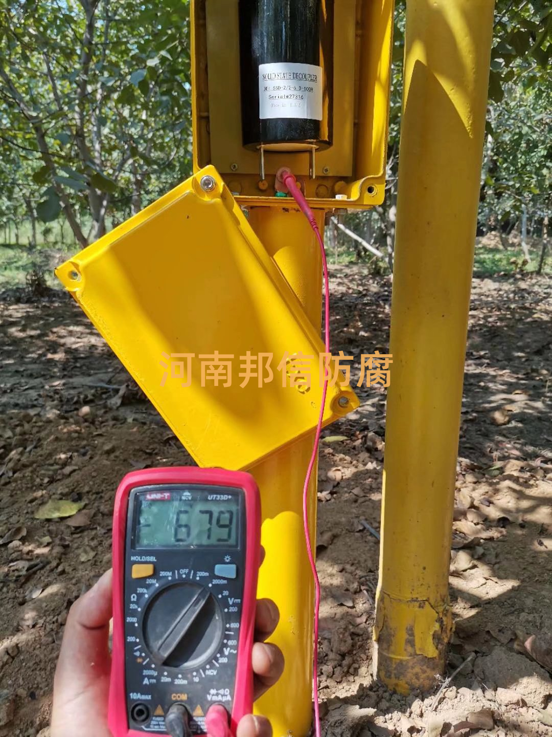 燃气管道铁路交叉防护用固态去耦合器2米 高压线塔电磁干扰排流