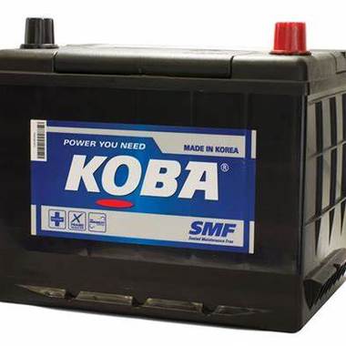 韩国KOBA蓄电池75D23R-MF汽车启动电池12V65AH 动力电池