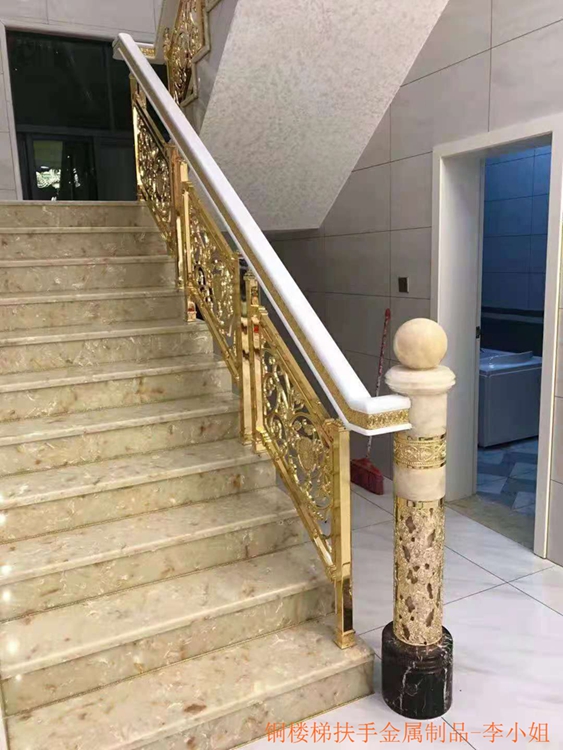 定制新款铜铝楼梯雕花护栏 耐腐蚀 楼梯扶手
